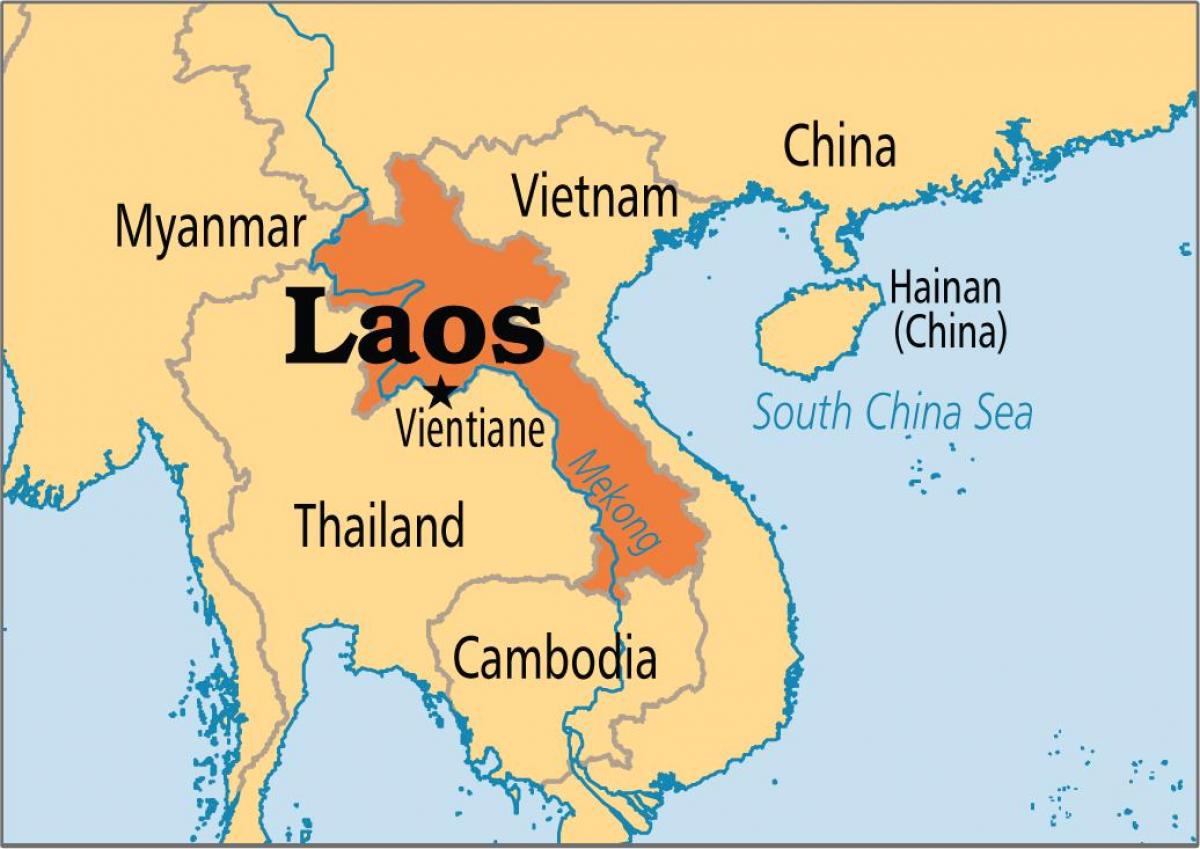 ラオス国 地図 ラオス国を世界地図 南 東アジア アジア