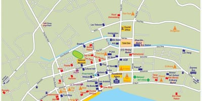 図ラオスのビエンチャン